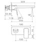 WAIPORI MK2 WALL BASIN/BATH MIXER 6S CHROME LF