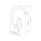 NERO DOLCE KITCHEN MIXERS GOOSENECK