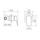 WAIPORI MK2 SHOWER MIXER CHROME LF