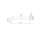 NERO CLASSIC BATH SPOUT CHROME