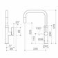 URBANE II PULL OUT SINK MXR BLK LF