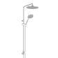 GLIDE RAINBOOST RETRO TWIN RAIL SHOWER CHROME