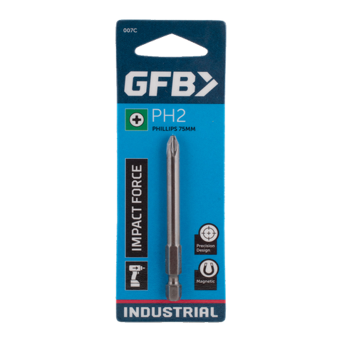 GFB PHILLIPS DRIVER BIT PH2 X 75MM