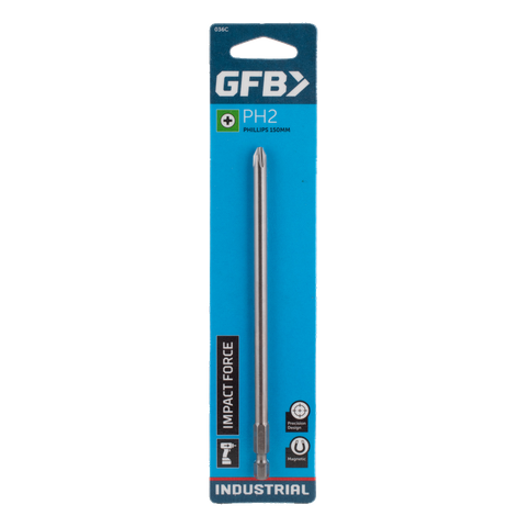 GFB PHILLIPS DRIVER BIT PH2 X 150MM