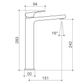 WAIPORI MK2 HI RISE BASIN MIXER 6S CHROME LF