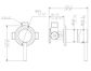 UNO MAINS PRESSURE SHOWER MIXER GUN METAL