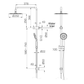 NERO DOLCE II TWIN SHOWER CHROME
