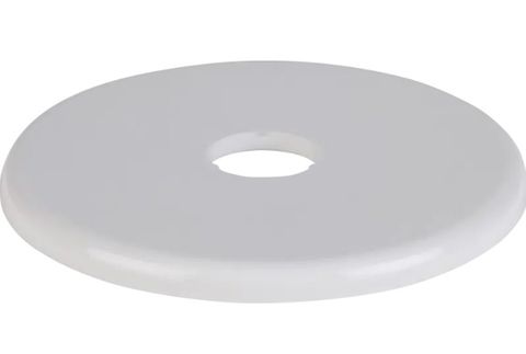 WALL FLANGE COPPER 15MM WHITE