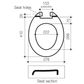 CAROMA STANDARD TOILET SEAT