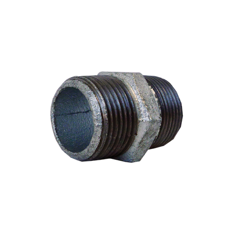GALV HEX NIPPLE 40MM