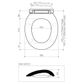 CARAVELLE TOILET SEAT NORMAL CLOSE